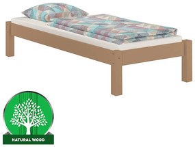 Posteľ Dora 90x200 borovica morená hnedá