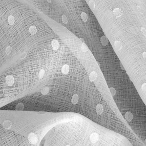 ZÁVES NA KRÚŽKOCH HANIA 140X250 CM BIELA