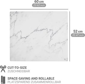 Kryt na sporák z PVC 60x52 cm Marble – Wenko