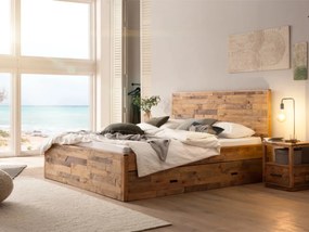 furniture-nabytek.cz - Masívny nočný stolík z borovice, lakovaný, prírodná farba – 40×40×50 cm