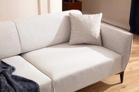 Třímístná rozkládací pohovka Belissimo 220 cm bílá