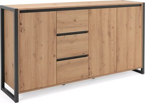 Široká komoda Denver, dub artisan/antracit