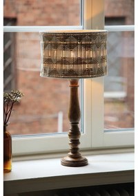 Stolová lampa s tienidlom z textilu a juty v hnedo-prírodnej farbe (výška 62,5 cm) Ano – Markslöjd