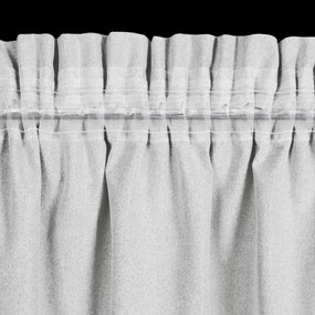 ZATEMŇOVACÍ ZÁVES (100%) NA PÁSKE SUZAN 135X270 CM STRIEBORNÁ
