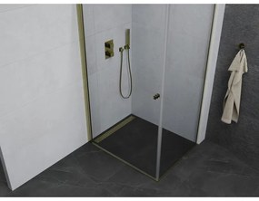 Mexen Pretoria sprchový kút 90x80 cm, priehľadná, zlatá, 852-090-080-50-00
