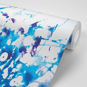 Samolepiaca tapeta modrý akvarel v abstraktnom prevedení - 300x200