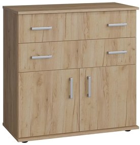 Komoda 2+2 Bl dub craft zlatý