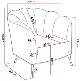 Kreslo Tejer  ružová + čierny chróm). Vlastná spoľahlivá doprava až k Vám domov. 1123073