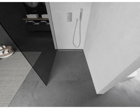 Mexen Kioto sprchová zástena 110x200 cm 8 mm, chrómový profil, šedé sklo, 800-110-101-01-40