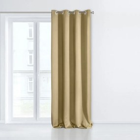Béžový zatemňujúci záves na kruhy Dĺžka: 250 cm