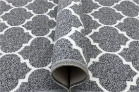 Protišmykový koberec / behúň CLOVER svetlosivý