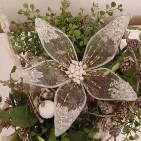 DECOLED Kvet, d. 20 cm, biely