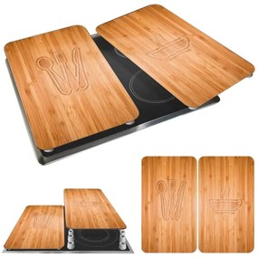 WENKO 2521497100 - Kryt na varnú dosku 52x30 cm pestrofarebný/sivý/priehľadný