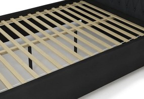 Čalúnená posteľ REBECA + rošt + matrac, Siena01 s gombíkom/Dolaro08, 180x200