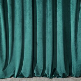 ZATEMŇOVACÍ ZÁVES NA KRÚŽKOCH DARLA SADA 2KS 140X250 CM TMAVOTYRKYSOVÁ