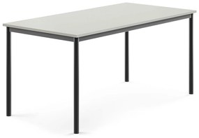 Stôl SONITUS, 1600x800x720 mm, HPL - šedá, antracit