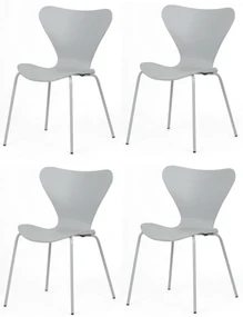 Súprava jedálenských stoličiek CT-X7034 GREY, 4 ks
