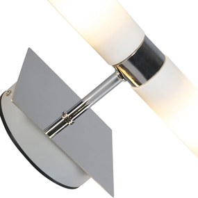 Inteligentné nástenné svietidlo chróm IP44 vrátane 2 wifi G9 - Bath