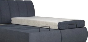 Posteľ boxspring s polohovaním Meryl 180x200 cm, antracitová látka