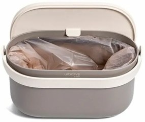 Plastia Nádoba na bioodpad s rámčekom a sáčkami, taupe, 3,1 l