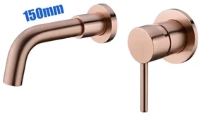 Podomietková kúpeľňová batéria B050 - farebné variácie Ružovo-zlatá 150mm
