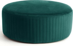 Okrúhla taburetka Leva - tmavozelená