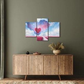 Obraz - Ružový strom srdca (90x60 cm)