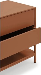 Nočný stolík v tehlovej farbe Platt – Teulat