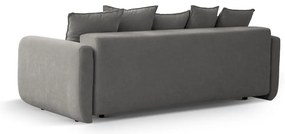 Sivá rozkladacia pohovka s úložným priestorom 231 cm Elen – Micadoni