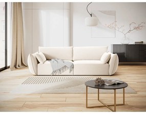 Béžová zamatová pohovka 208 cm Vanda – Mazzini Sofas
