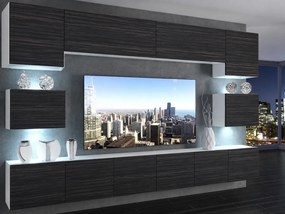 Obývacia stena 300 cm TV/RTV čierna eben  IMP 3/5/W/HK/0/0