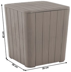 Kondela Iblis záhradný úložný box sivá