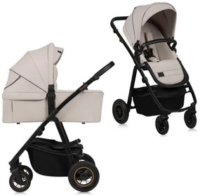 Lionelo - Kombinovaný kočík 2 v 1 AMBER PLUS pieskovo-béžový
