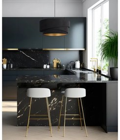 Duolla - Luster na lanku KOBO 1xE27/15W/230V pr. 45 cm čierna/zlatá