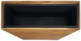Kvetináč HWC-L21, 77x63x23cm, akáciové drevo - hnedá