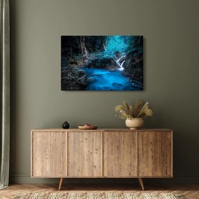 Obraz - Magická noc v tropickom lese (90x60 cm)