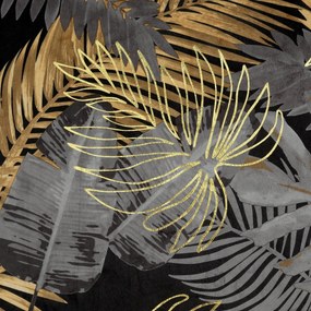 ZATEMŇOVACÍ ZÁVES NA KRÚŽKOCH BALI 140X250 CM LISTY