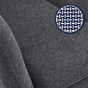 Jedálenská stolička látka Somers - tmavošedá