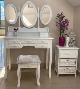 Bestent Toaletný stolík Majesty SILVER