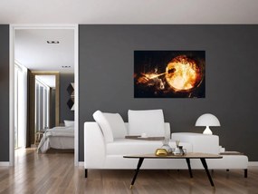 Obraz - Šamanská bubon (90x60 cm)