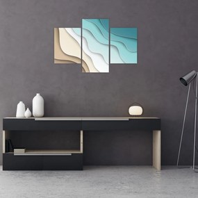 Abstraktný obraz morského pobrežia (90x60 cm)