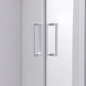 BPS-koupelny Štvorcový sprchový kút HYD-SK93B 90x90 biela/transparent + vanička HYD-SSV-SXL02B biela