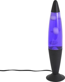 Lávová lampa fialová s bielym voskom vrátane LED - Molten Lava