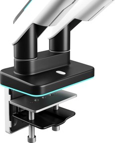 Dvojité rameno na monitory 35 palcov, bielo-čierne X-Arm Dual RGB