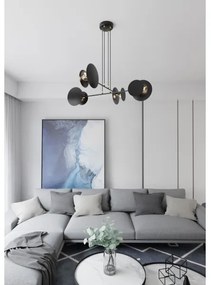 Luster na lanku IDEA 4xE27/15W/230V čierna