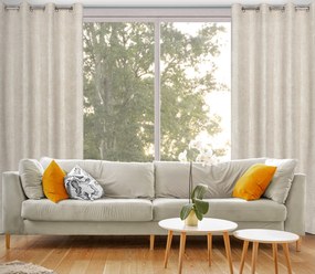 ZÁVES NA KRÚŽKOCH BLANKA 140X250 CM BÉŽOVÁ