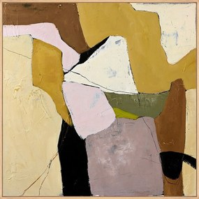 Ručne maľovaný obraz s rámom/na plátne 101x101 cm Featured – Malerifabrikken