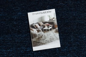 Koberec FLORENCE 24021 Jednfarebný, glamour, plocho tkaný, modrý