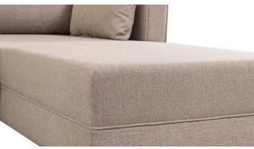 Rohová sedacia súprava do L KORFU, krémová, pravá