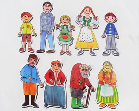 MARIONETINO – Rodina – bábky 9 ks
